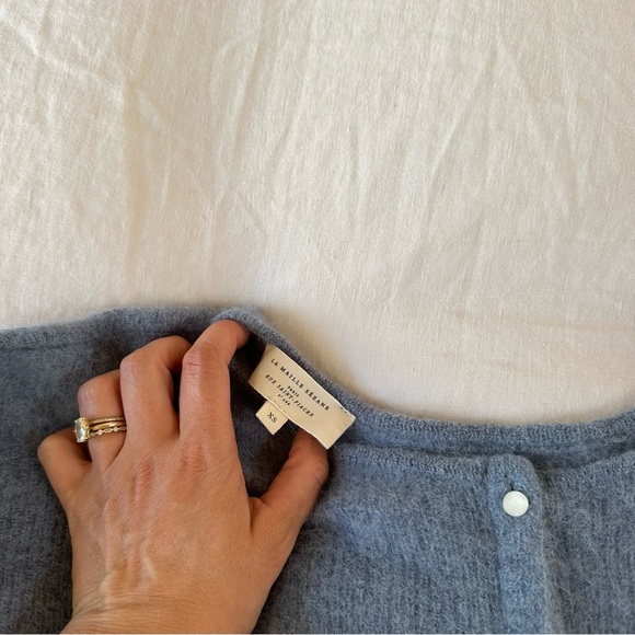 Sezane Gaspard Cardigan in Vintage Blue XS - Picture 6 of 10